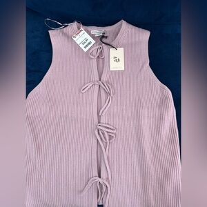 Sincerely Jules Light Pink Ribbed Top